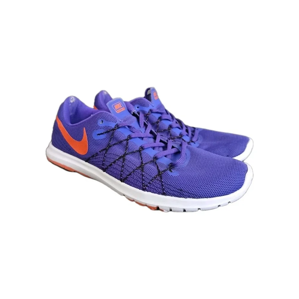 Nike Flex Fury 2 Running Shoes Women's Size 6.5 Purple Pink Sneakers Shoes #1011